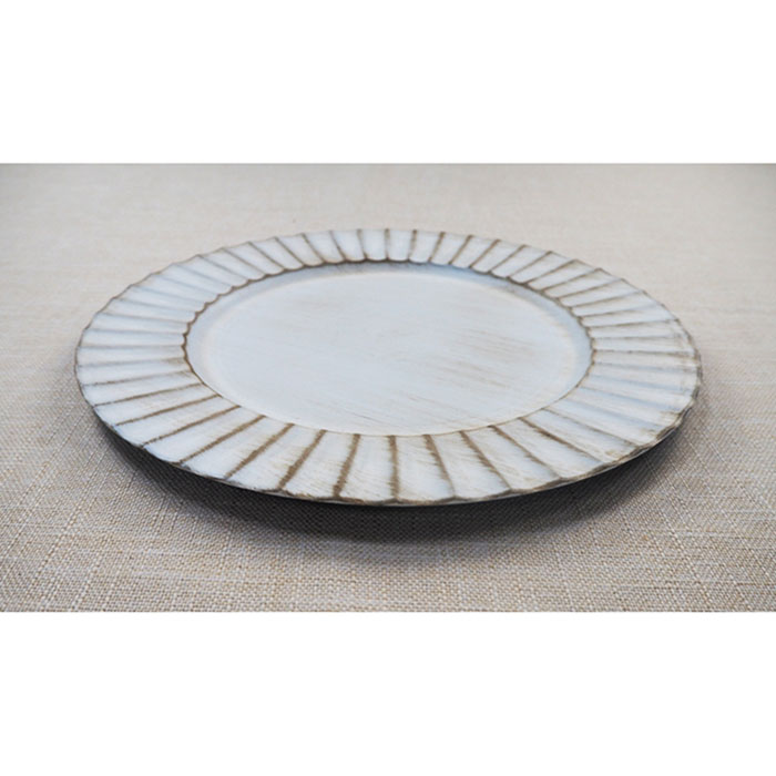 White Fancy Antique Charger Plates
