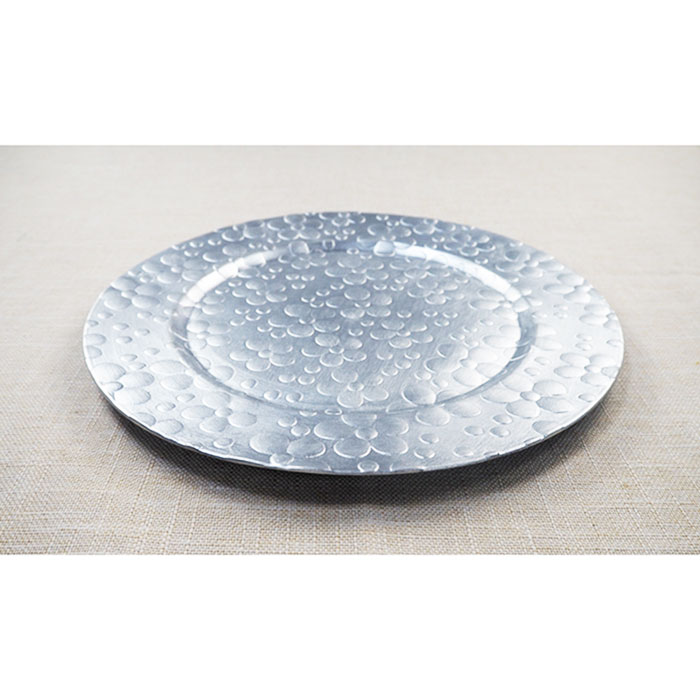 Beautiful Pattern of Sliver Charger Plates for Tableware Ideas