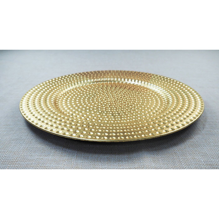 Gold Glitter Decorative Charger Plates Modern