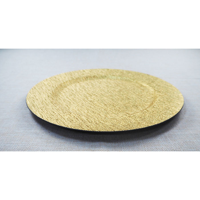 FDA Dinner Table Gold Wedding Charger Plates