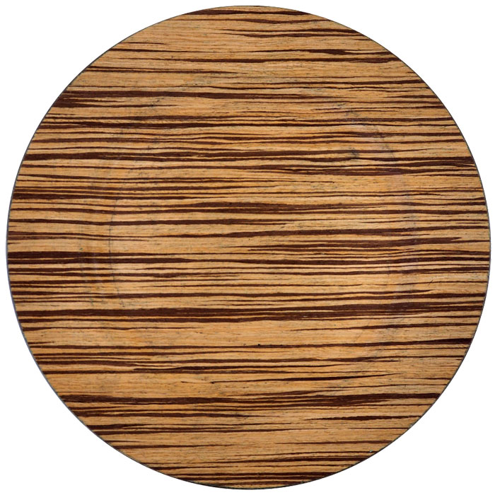 Wooden Veneer Plastic Charger Plates (37332VE)